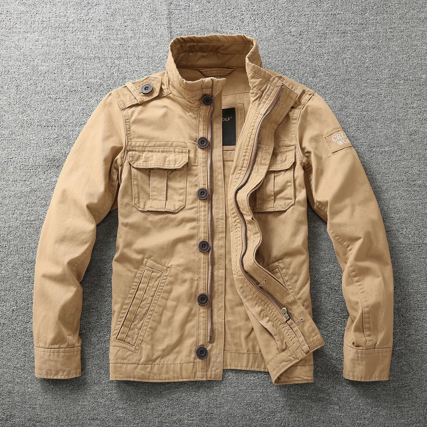 Signature Tunica Green Denim Cargo Jacket 3