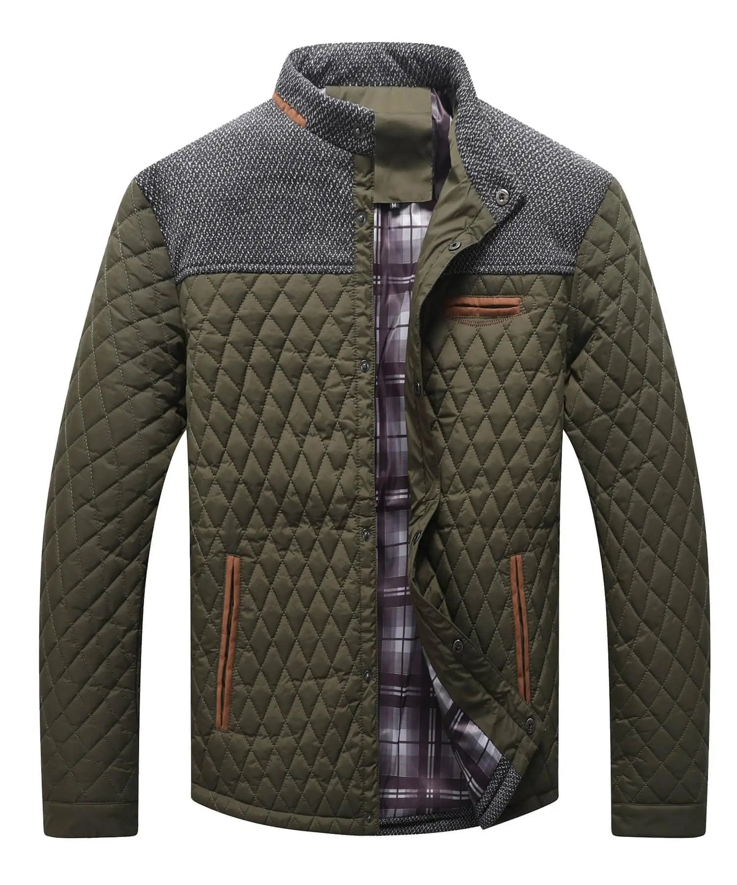 Signature Tunica Men's Diamond Quilted Puffer Down new Green Jacket