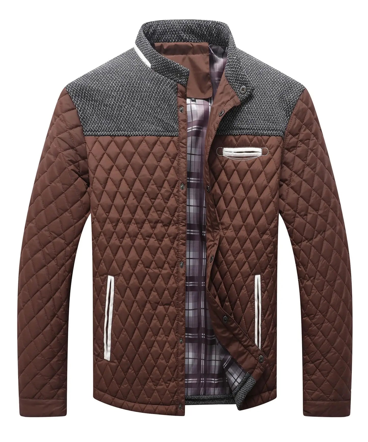 Signature Tunica Men's Diamond Quilted Puffer Down new Red Jacket 1