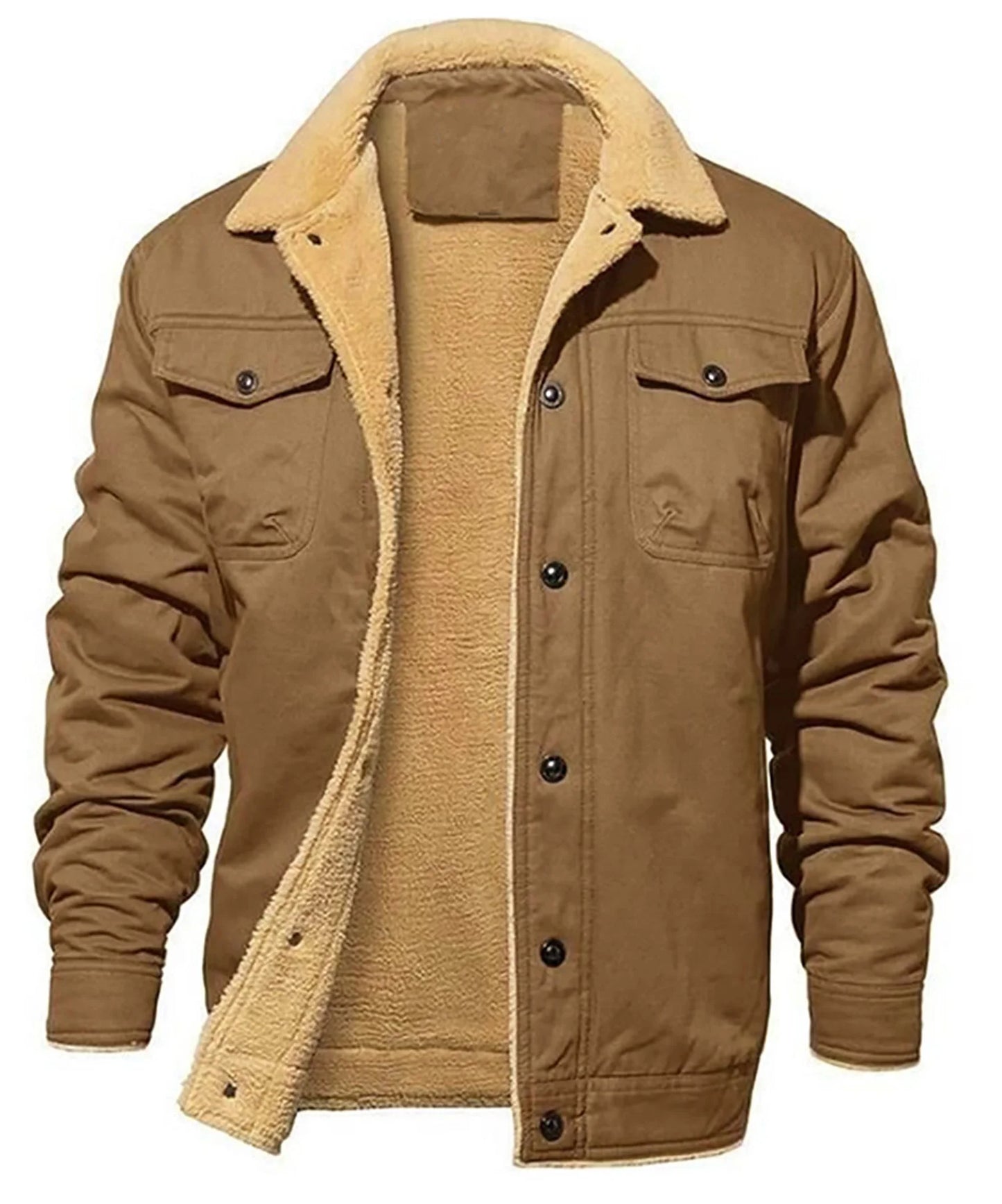 Signature Tunica Men's Faux Shearling Lined Parka Warm Winter Coat 16