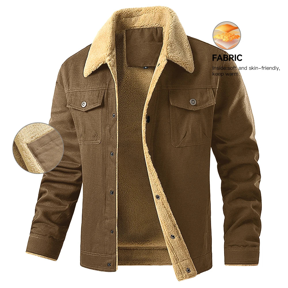 Signature Tunica Men's Faux Shearling Lined Parka Warm Winter Coat 6