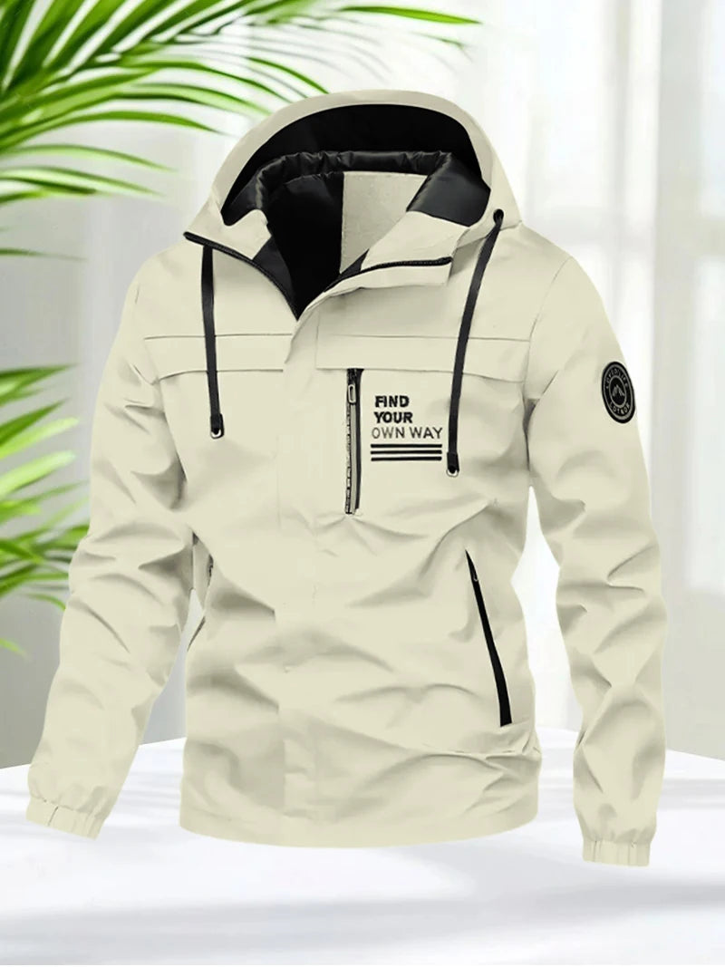 Signature Tunica Men's Lightweight Windbreaker Hooded Zip-Up Jacket for Hiking 2