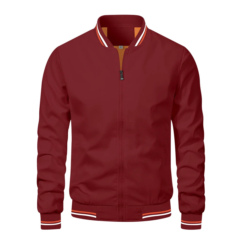 Signature Tunica Men's Lightweight Windproof Spring Casual Red Jacket