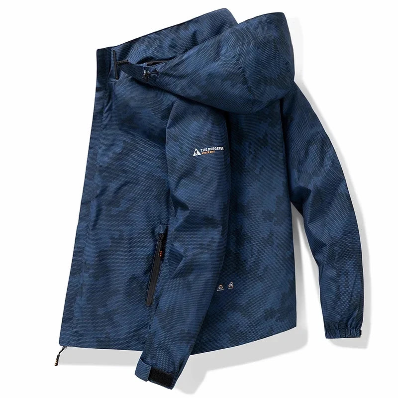 Signature Tunica Men's Waterproof Fashion Loose Fit Camo Workwear Blue Jacket1