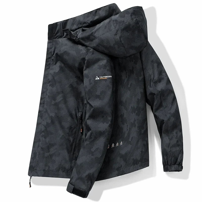 Signature Tunica Men's Waterproof Fashion Loose Fit Camo Workwear Blue Jacket