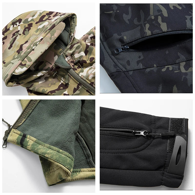 Signature Tunica Tactical Jacket Waterproof Fleece Hooded Camping Jacket9