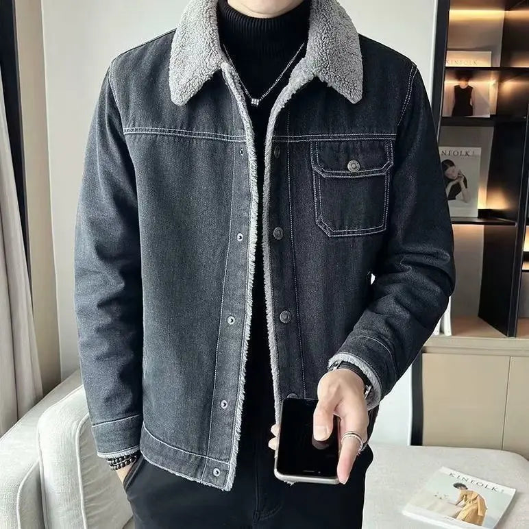 Signature Tunica Warm Lamb Fleece Lined Jeans Jacket