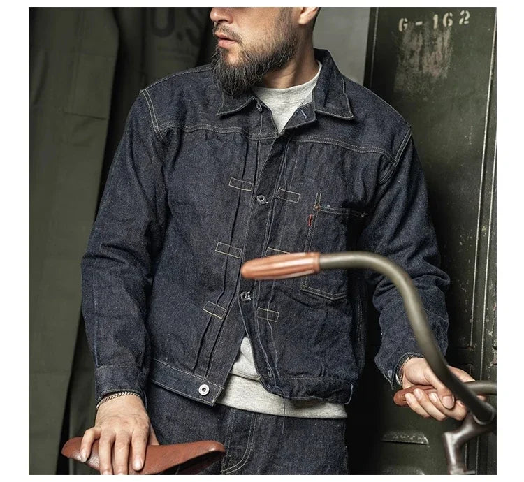 Signature Tunica Winter Men's Raw Selvedge Denim Jacket in Noida trendzz