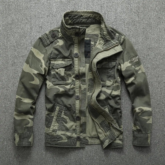 Signature Tunica Green Denim Cargo Jacket
