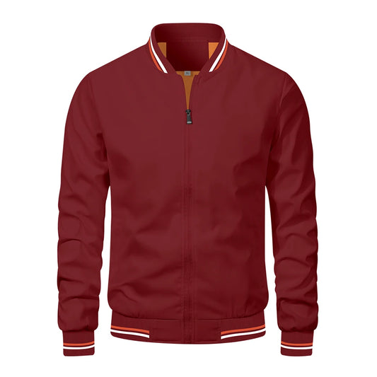 Signature Tunica Men's Lightweight Windproof Spring Casual Red Jacket
