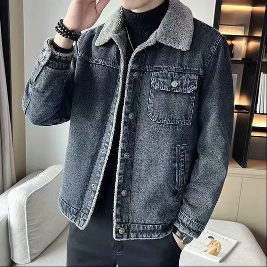 Signature Tunica Warm Lamb Fleece Lined Jeans Jacket